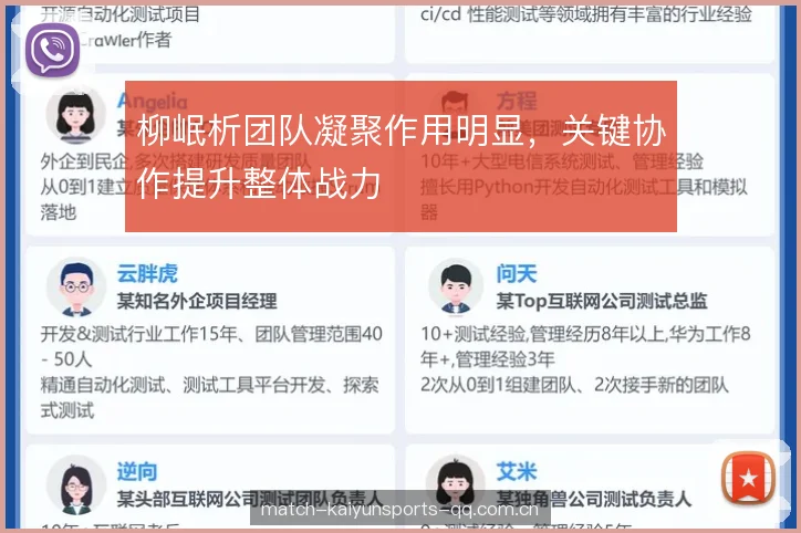 柳岷析团队凝聚作用明显,关键协作提升整体战力 柳岷析团队凝聚作用明显,关键协作提升整体战力
